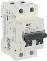 Автоматический выключатель IEK M06N 2P C 2А