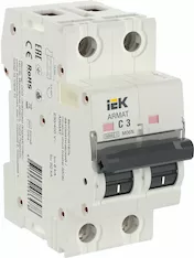 Автоматический выключатель IEK M06N 2P C 3А