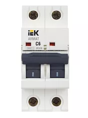 Автоматический выключатель IEK M06N 2P C 6А AR-M06N-2-C006