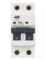 Автоматический выключатель IEK M06N 2P C 25А AR-M06N-2-C025