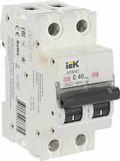 Автоматический выключатель IEK M06N 2P C 40А AR-M06N-2-C040