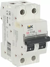 Автоматический выключатель IEK M06N 2P C 50А AR-M06N-2-C050