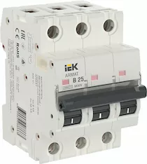 Автоматический выключатель IEK M06N 3P B 25А AR-M06N-3-B025