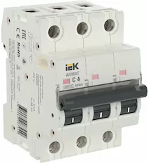Автоматический выключатель IEK M06N 3P C 4А