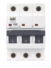 Автоматический выключатель IEK M06N 3P C 32А AR-M06N-3-C032