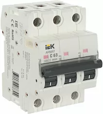 Автоматический выключатель IEK M06N 3P C 63А