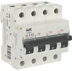 Автоматический выключатель IEK M06N 4P C 63А