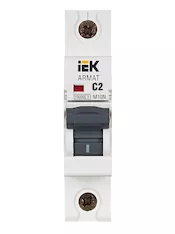 Автоматический выключатель IEK M10N 1P C 2А AR-M10N-1-C002