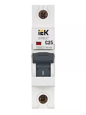 Автоматический выключатель IEK M10N 1P C 25А AR-M10N-1-C025
