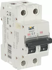 Автоматический выключатель IEK ARMAT M10N 2P C 2А AR-M10N-2-C002