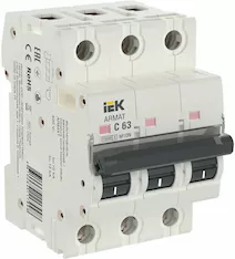 Автоматический выключатель IEK M10N 3P C 63А