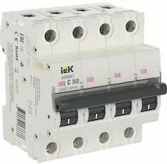 Автоматический выключатель IEK M10N 4P C 50А
