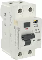 Выключатель дифференциального тока IEK R10N 2P 25А 30мА AR-R10N-2-025C030