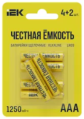 Батарейка щелочная Alkaline LR03/AAA ПРОМО IEK ABT-LR03-OP-L04-02