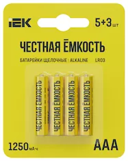 Батарейка щелочная Alkaline LR03/AAA ПРОМО IEK ABT-LR03-OP-L05-03