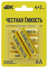 Батарейка щелочная Alkaline LR6/AA ПРОМО IEK ABT-LR06-OP-L04-02