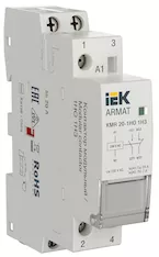 Контактор модульный IEK ARMAT KMR 20А 230В AC 1НО 1НЗ AR-KMR10-020-11-230 