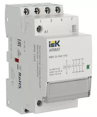 Контактор модульный IEK ARMAT KMR 25А 230В AC 3НО 1НЗ AR-KMR10-025-31-230 