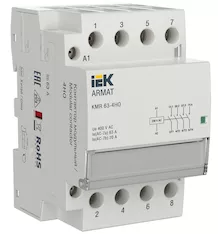 Контактор модульный IEK ARMAT KMR 63А 230В AC 4НО AR-KMR10-063-40-230 