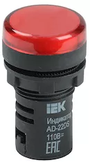 Лампа IEK AD22DS LED d22мм 24В AC/DC BLS10-ADDS-024-K04
