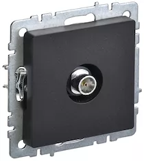 Розетка TV оконечная IEK BRITE РТВ11-0-БрЧ BR-A10-O-K02 