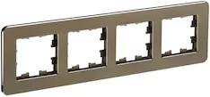 Рамка 4-местная IEK BRITE РУ-4-1-Бр RE BR-M42-M-01-K49 