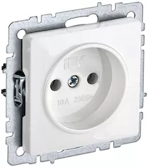 Розетка 1-местная IEK BRITE 10А РС10-1-0-БрБ BR-R10-10-K01 