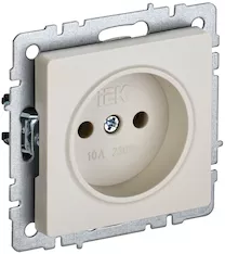 Розетка 1-местная IEK BRITE 10А РС10-1-0-БрКр BR-R10-10-K10 