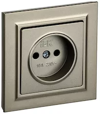 Розетка 1-местная IEK BRITE 10А в сб. РСР10-1-0-БрШ BR-R10-10-K37-F 