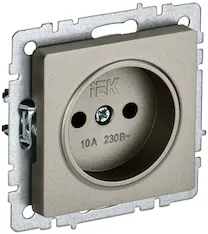 Розетка 1-местная IEK BRITE 10А РС10-1-0-БрШ BR-R10-10-K37 