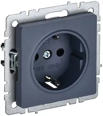 Розетка 1-местная IEK BRITE 16А РС11-1-0-БрМ BR-R11-16-K35 