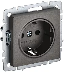 Розетка 1-местная IEK BRITE 16А РС11-1-0-БрТБ BR-R11-16-K45 