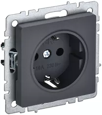 Розетка 1-местная IEK BRITE 16А РС11-1-0-БрГ BR-R11-16-K53 