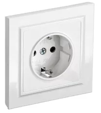 Розетка 1-местная IEK BRITE 16А РСР14-1-0-БрБ BR-R14-16-K01-F 