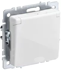 Розетка 1-местная IEK BRITE 16А IP44 РСбш10-3-44-БрБ BR-R16-16-44-K01 