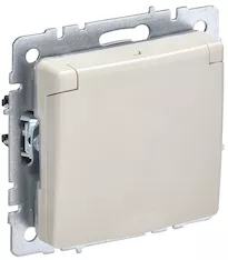 Розетка 1-местная IEK BRITE 16А IP44 РСбш10-3-44-БрКр BR-R16-16-44-K10 