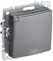 Розетка 1-местная IEK BRITE 16А IP44 РСбш10-3-44-БрС BR-R16-16-44-K46 
