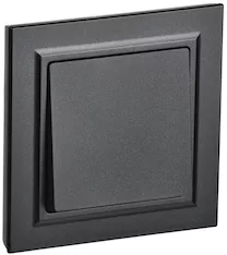 BRITE Выключатель 1-клавишный 10А в сборе ВСР10-1-0-БрЧ черный IEK BR-V10-0-10-K02-F
