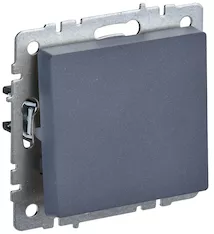 Выключатель 1-клавишный самовозвратный IEK BRITE 10А ВС10-1-4-БрМ BR-V14-0-10-K35 
