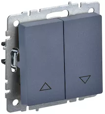 Выключатель жалюзи IEK BRITE 10А ВС10-1-5-БрМ BR-V15-0-10-K35 