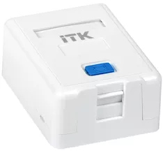 Корпус настенной розетки для установки одного модуля KJ ITK CS2-012 