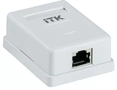 Настенная информационная розетка RJ45 кат.6 FTP 1-порт ITK CS2-1C06F-12