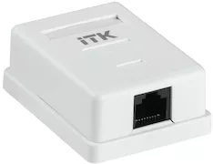 Настенная информационная розетка ITK RJ45 кат.6 UTP 1-порт CS2-1C06U-12 
