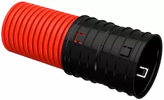 Труба гофрированная двустенная ПНД d=160мм красная (35м) IEK CTG12-160-K04-035-R