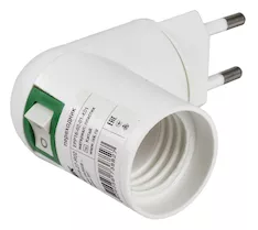 Переходник IEK ПР7/16-27-R02 220В-Е27 EPP16-02-01-K01