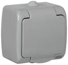 Розетка 1-местная IEK AQUATIC 16А IP54 РСш12-2-А ERA12-K03-16-54 
