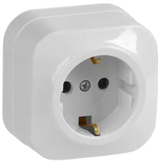 Розетка 1-местная IEK GLORY 16А РС20-3-ХБ ERH11-K01-16 