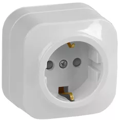 Розетка 1-местная IEK GLORY 16А РСш20-3-ХБ ERH14-K01-16 