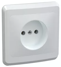 Розетка 1-местная IEK VEGA 10А РС10-2-ВБ ERV10-K01-10-DM 