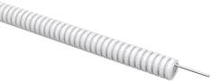 ELASTA Труба гофрированная ПВХ d=16мм с зондом белая (100м) IEK ET-TG21-121-016-100-K01